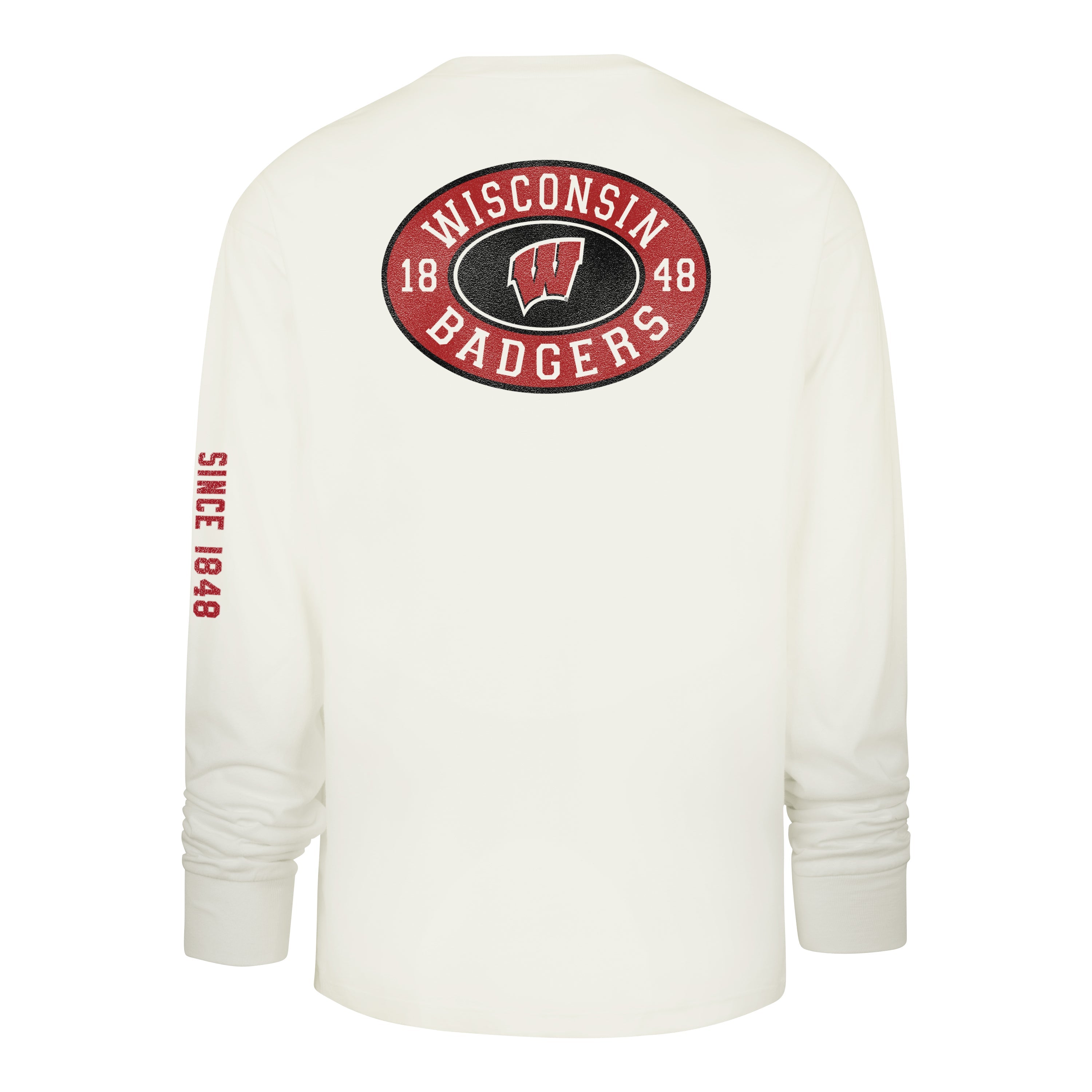 WISCONSIN BADGERS TIDE SWEEP '47 MONTAUK FOUNDATION LONG SLEEVE TEE SANDSTONE