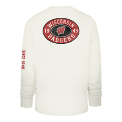 WISCONSIN BADGERS TIDE SWEEP '47 MONTAUK FOUNDATION LONG SLEEVE TEE SANDSTONE