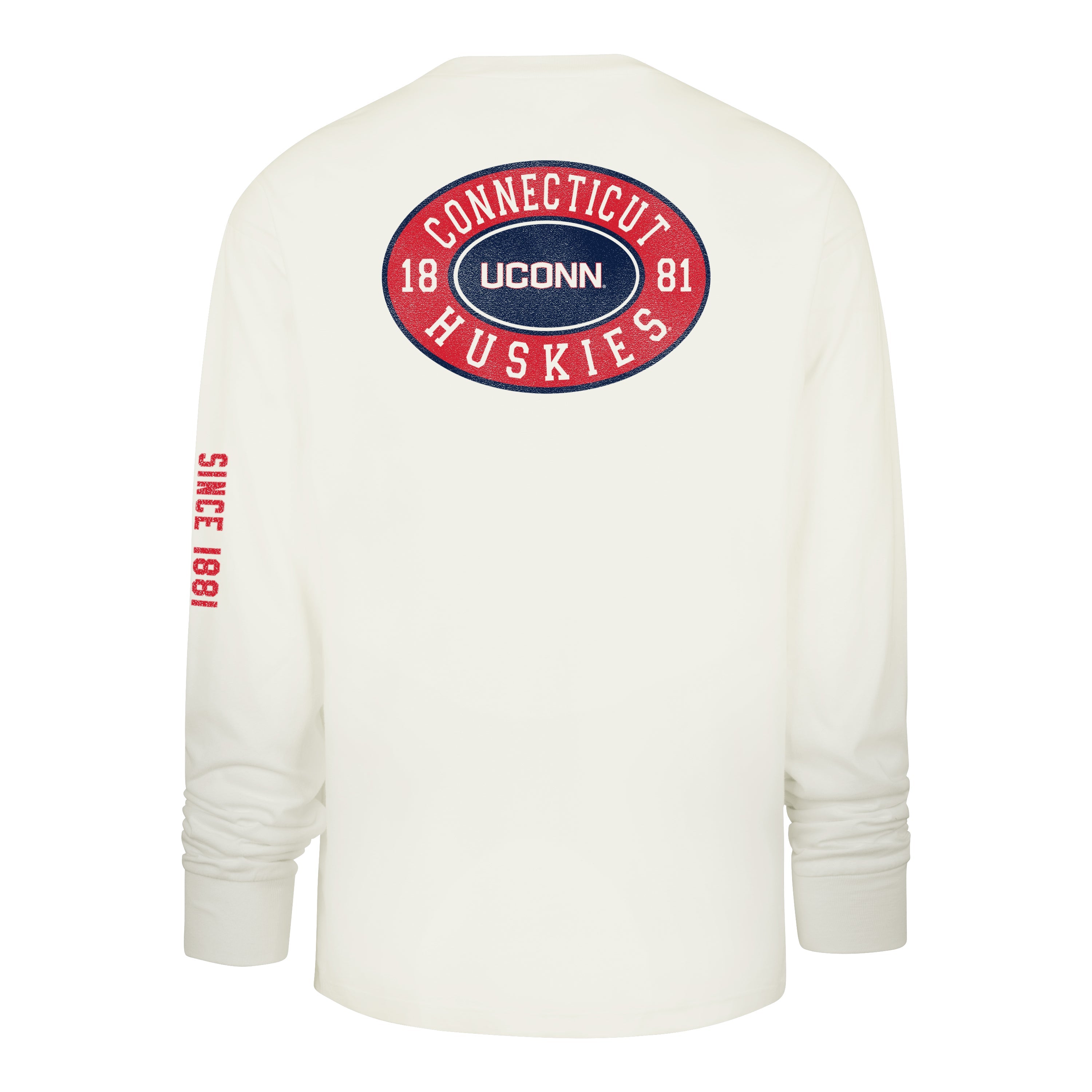 CONNECTICUT HUSKIES UCONN TIDE SWEEP MONTAUK '47 FOUNDATION LONG SLEEVE TEE SANDSTONE