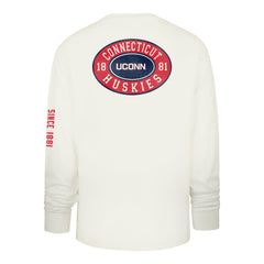 CONNECTICUT HUSKIES UCONN TIDE SWEEP MONTAUK '47 FOUNDATION LONG SLEEVE TEE SANDSTONE