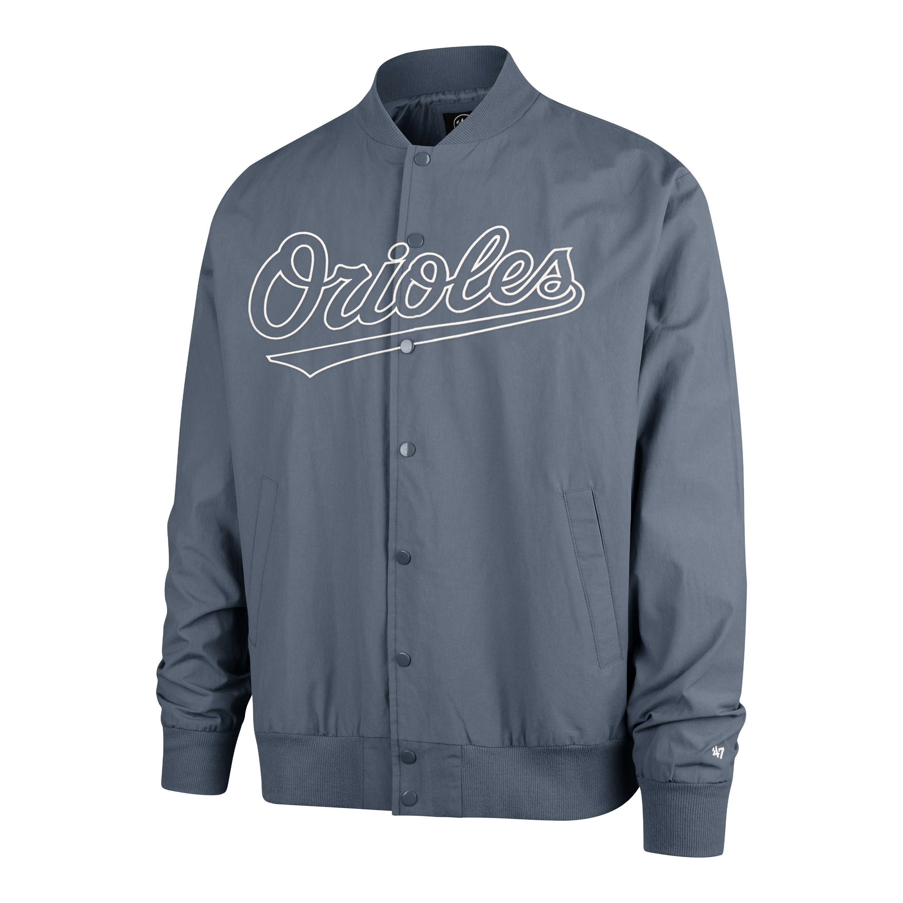 BALTIMORE ORIOLES TRADEMARK TWILL '47 BOMBER BASALT