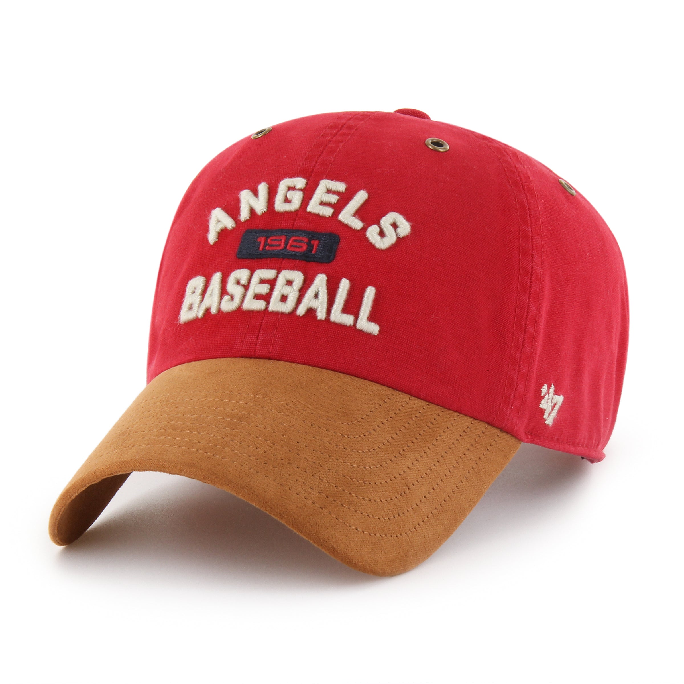 LOS ANGELES ANGELS RAFTES '47 CLEAN UP VINTAGE RED