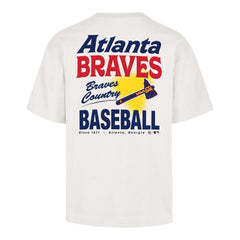 ATLANTA BRAVES ALL FIRE '47 FOUNDATION TEE SANDSTONE