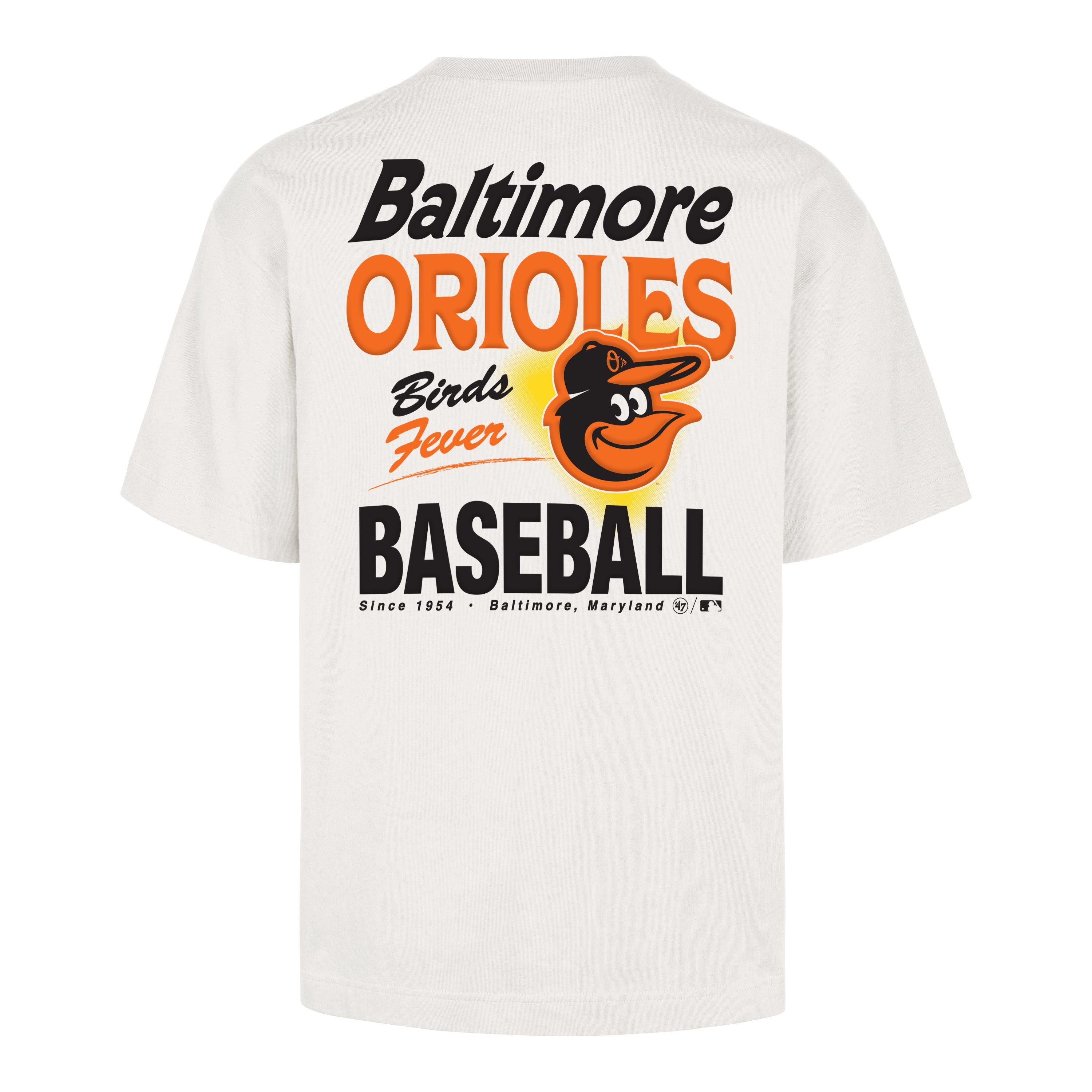 BALTIMORE ORIOLES ALL FIRE '47 FOUNDATION TEE SANDSTONE