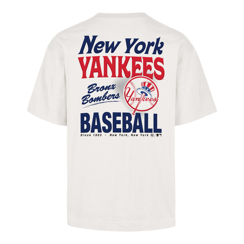 NEW YORK YANKEES ALL FIRE '47 FOUNDATION TEE SANDSTONE