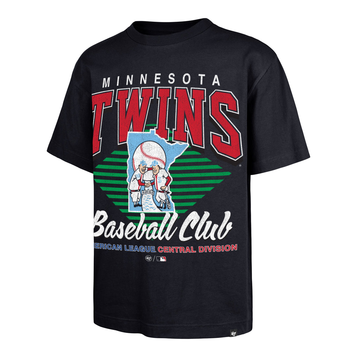 MINNESOTA TWINS COOPERSTOWN EXTENDED PLAY '47 FOUNDATION TEE NAVY