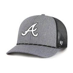 ATLANTA BRAVES CARBON ROPE '47 TRUCKER CHARCOAL