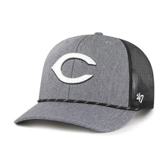 CINCINNATI REDS CARBON ROPE '47 TRUCKER CHARCOAL
