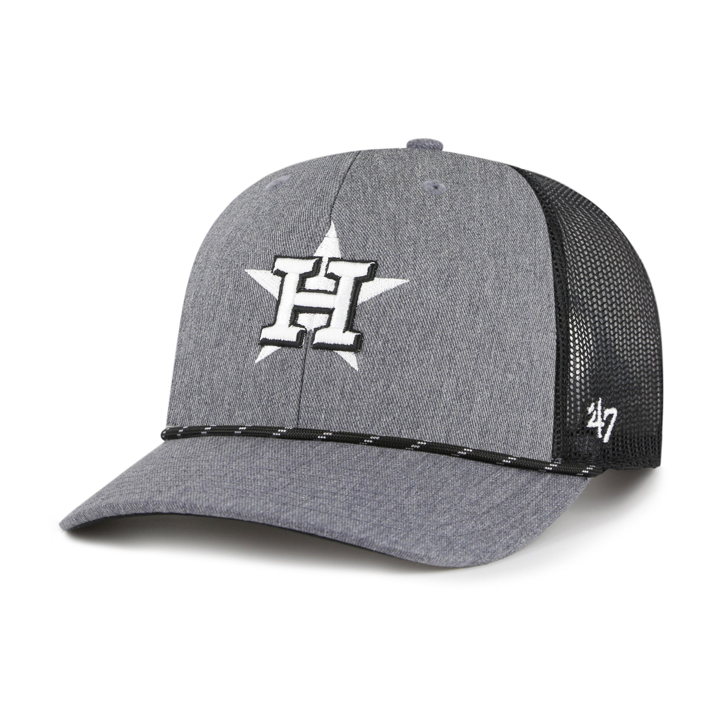 HOUSTON ASTROS CARBON ROPE '47 TRUCKER CHARCOAL