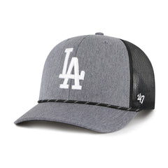 LOS ANGELES DODGERS CARBON ROPE '47 TRUCKER CHARCOAL