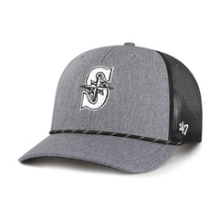 SEATTLE MARINERS CARBON ROPE '47 TRUCKER CHARCOAL