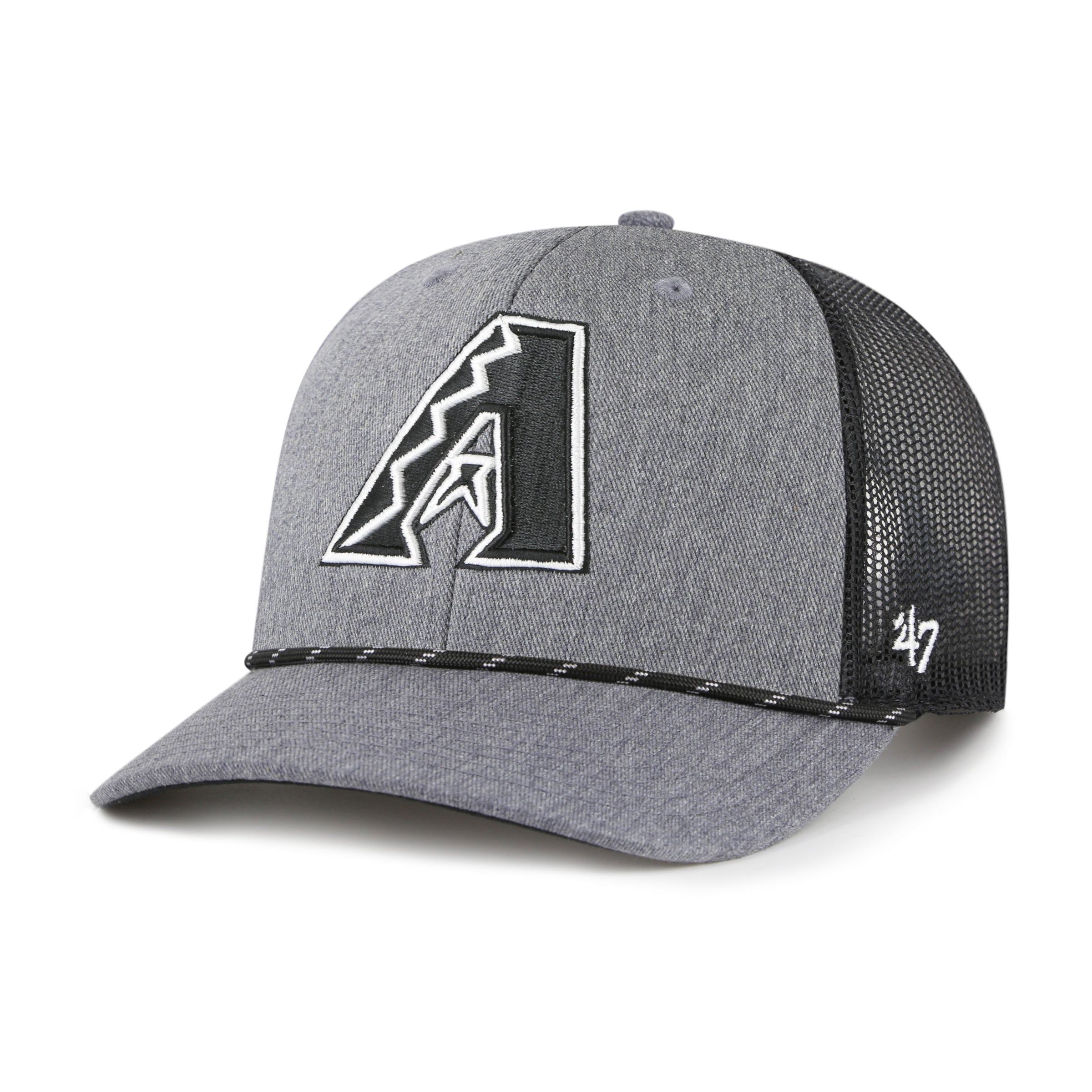 ARIZONA DIAMONDBACKS CARBON ROPE '47 TRUCKER CHARCOAL