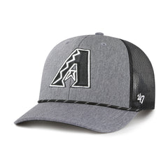 ARIZONA DIAMONDBACKS CARBON ROPE '47 TRUCKER CHARCOAL