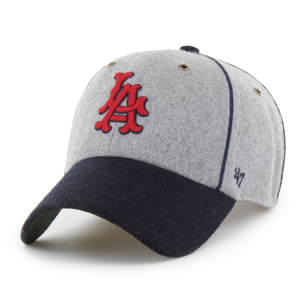 LOS ANGELES ANGELS COOPERSTOWN BROCKE '47 CLEAN UP GRAY