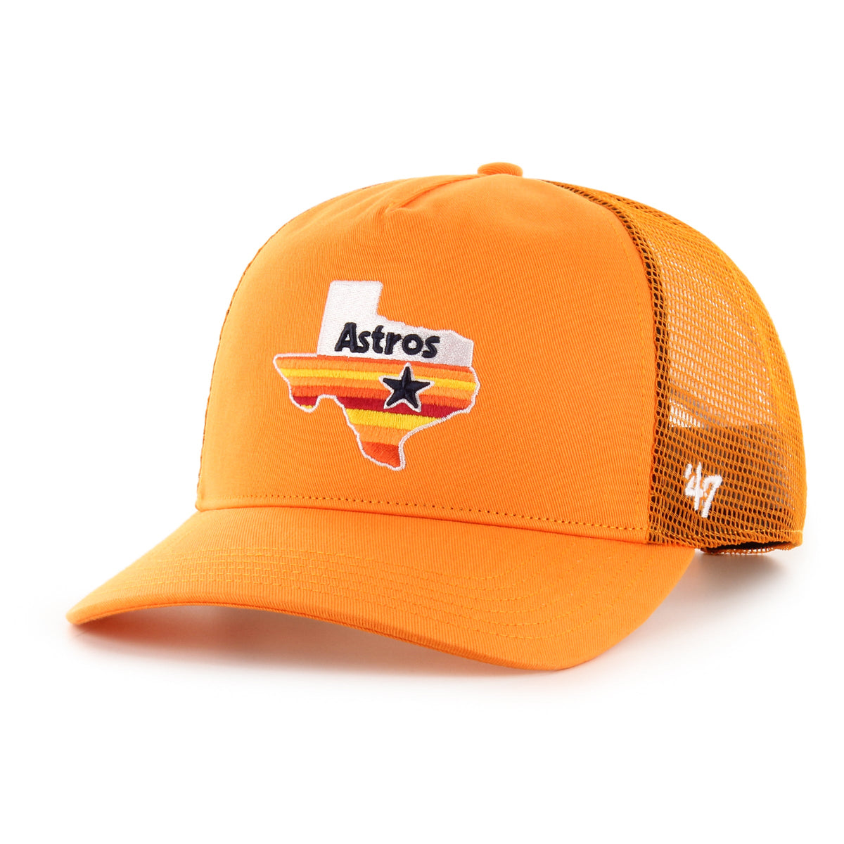 HOUSTON ASTROS COOPERSTOWN MESH '47 HITCH VIBRANT ORANGE