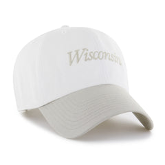 WISCONSIN BADGERS FOUNDATION SCRIPT TWO TONE '47 CLEAN UP SANDSTONE