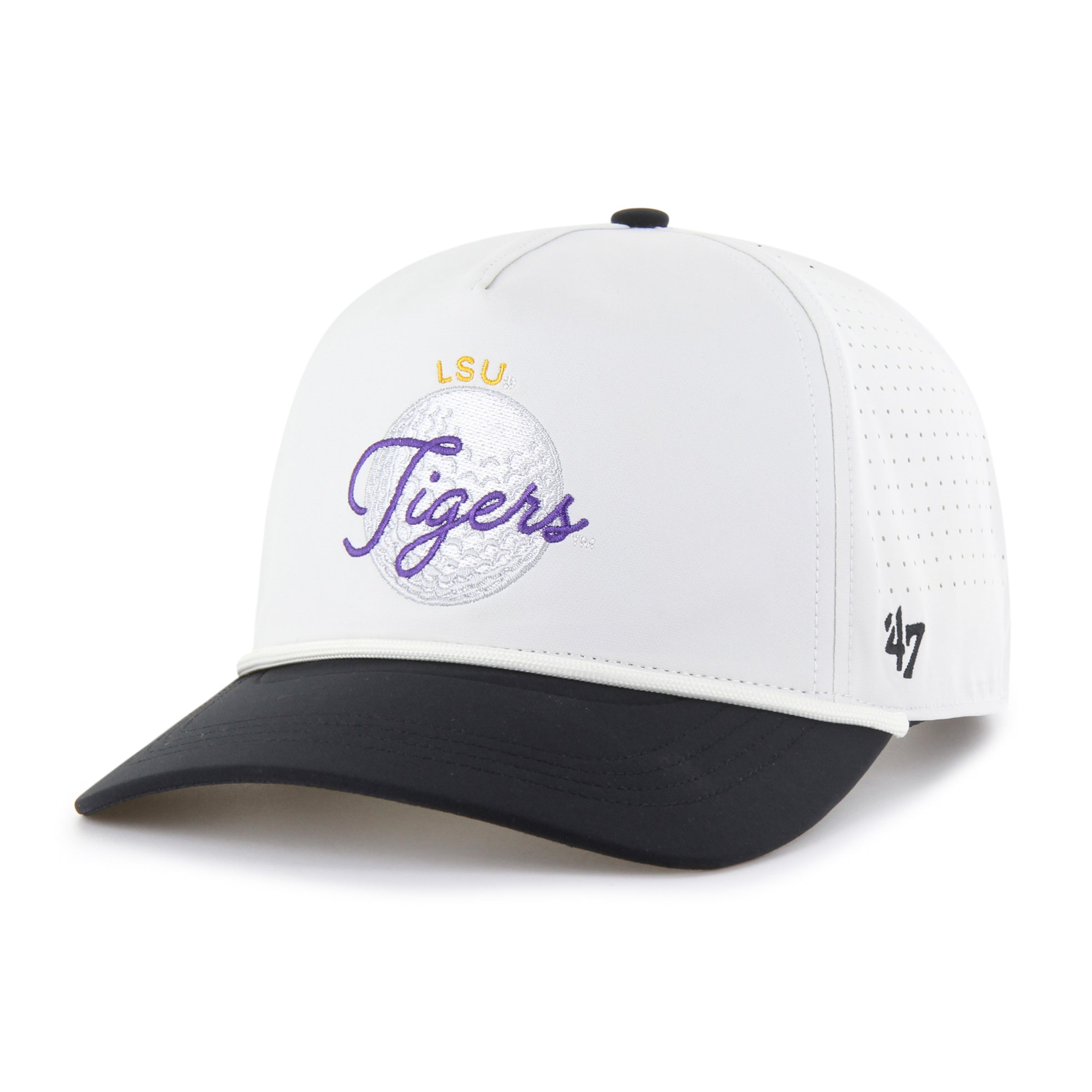 LOUISIANA STATE TIGERS LSU GIMME ROPE '47 HITCH CHALK/BLACK