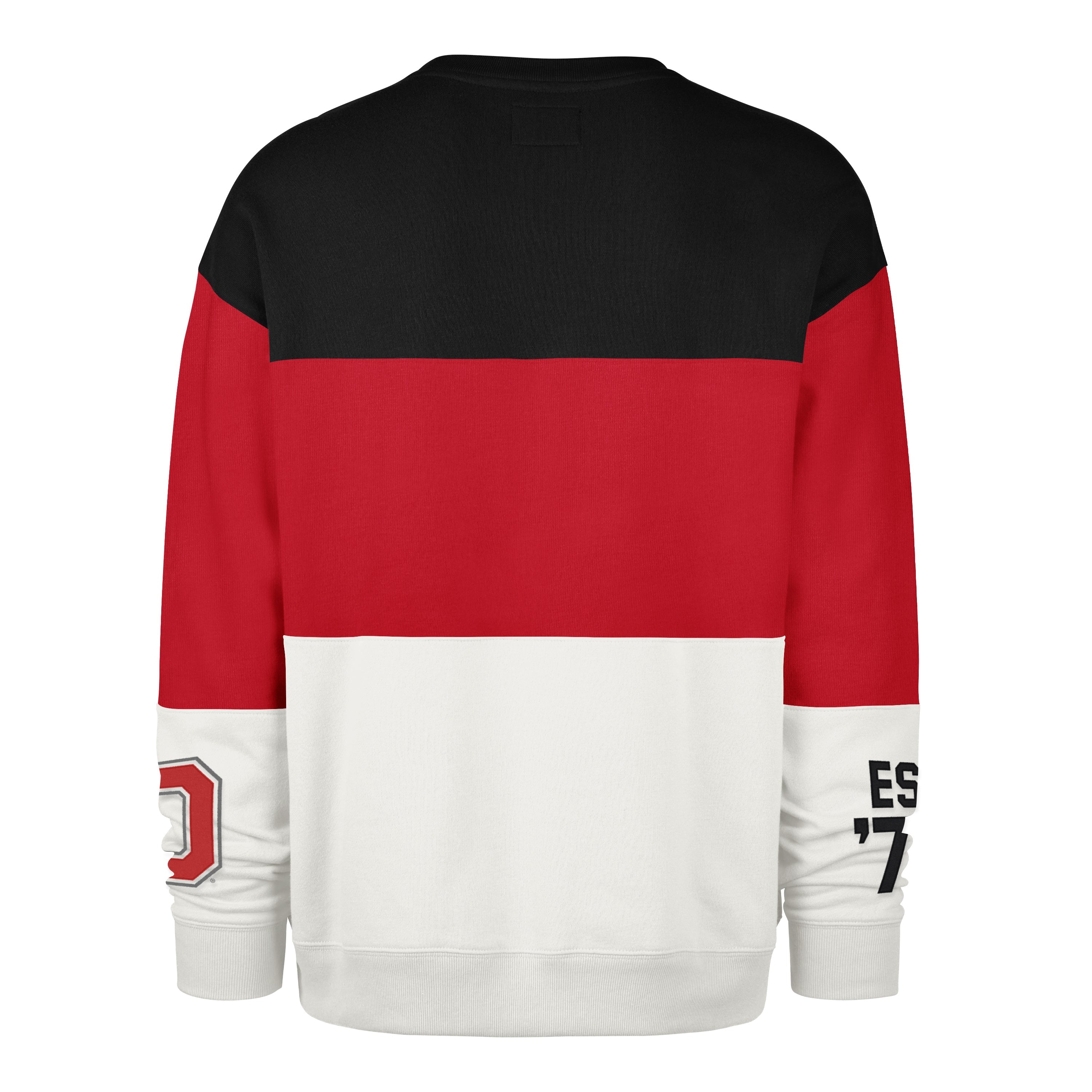 OHIO STATE BUCKEYES ON FIVE '47 MAXIMALIST CREW RACER RED