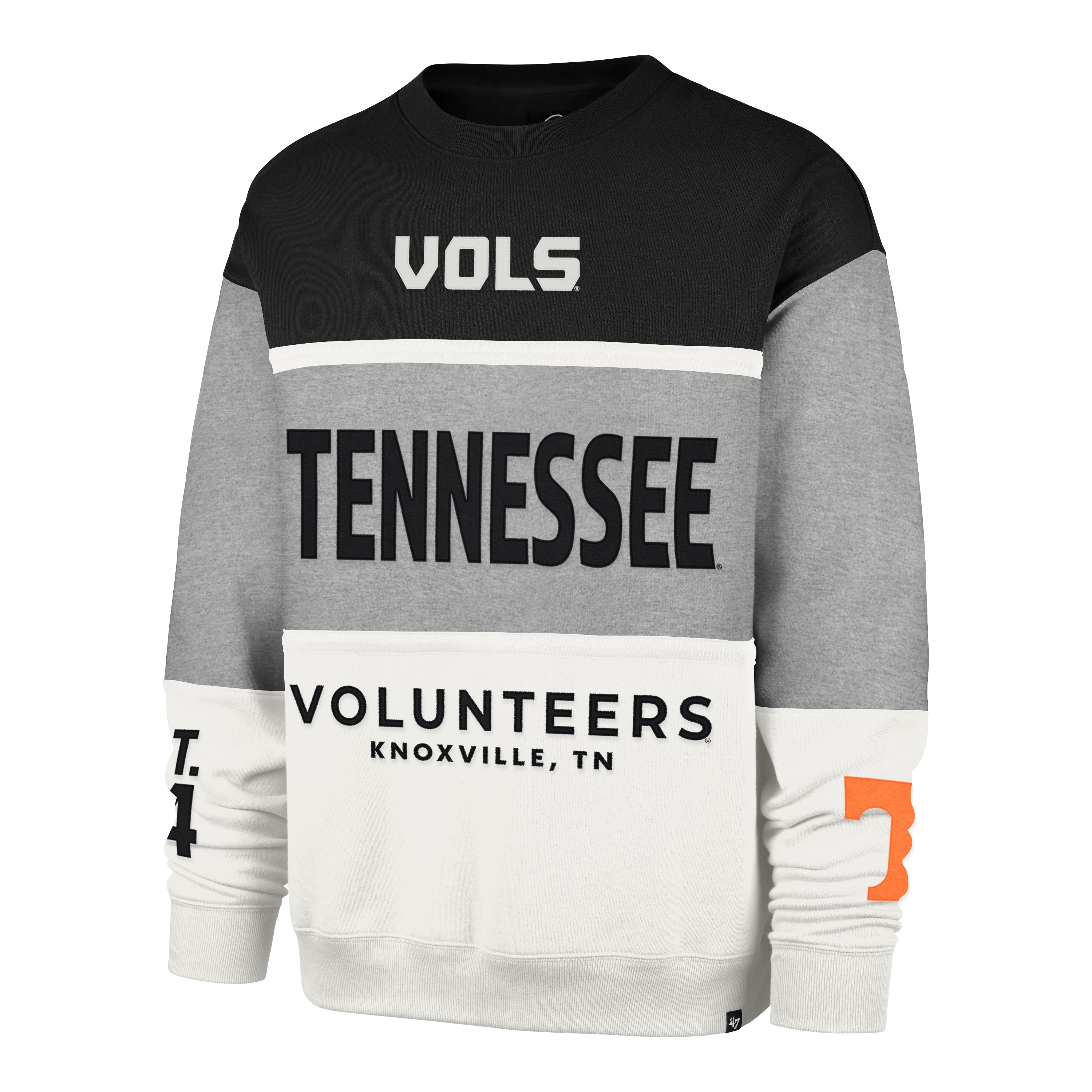 TENNESSEE VOLUNTEERS ON FIVE '47 MAXIMALIST CREW SLATE GREY