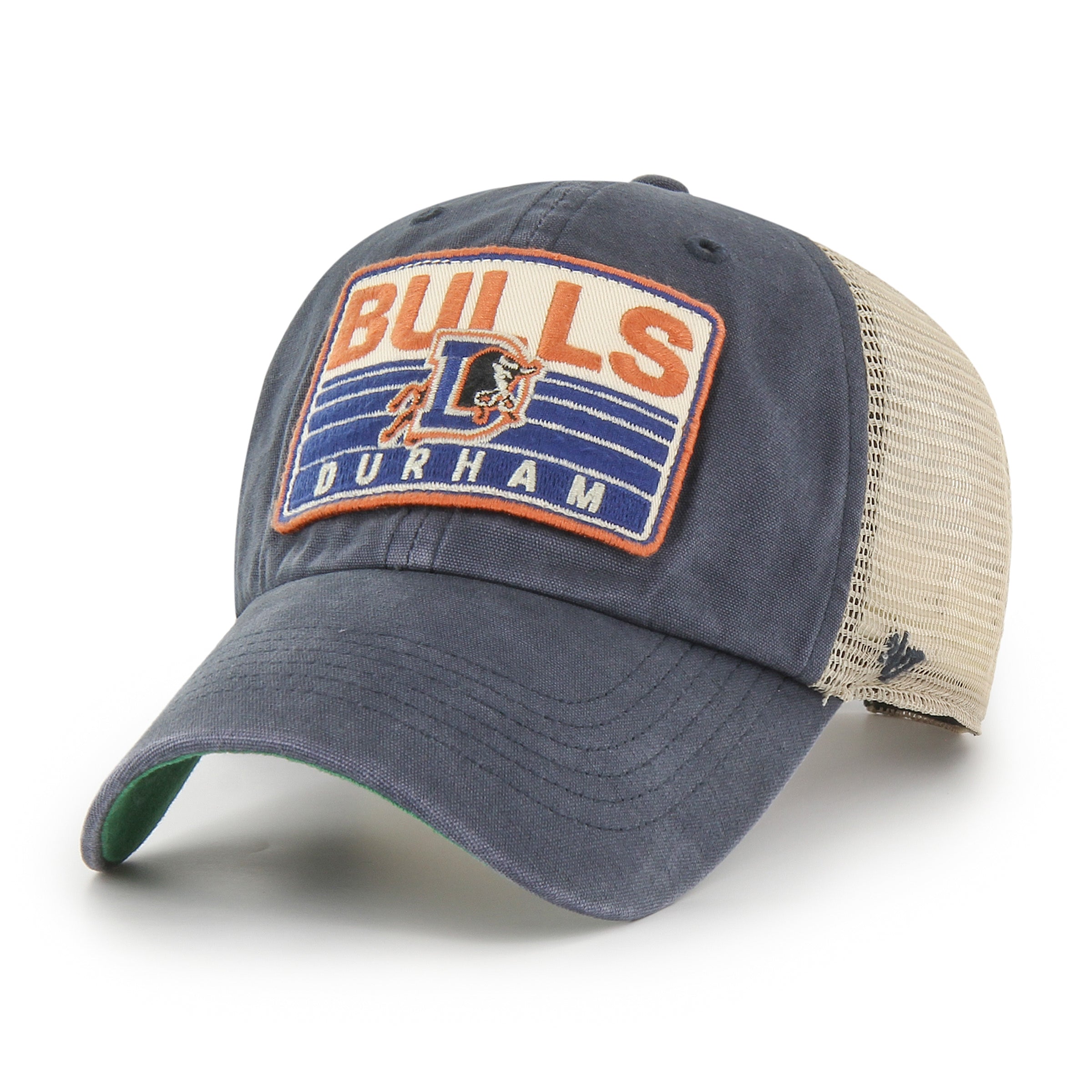 DURHAM BULLS FOUR STROKE '47 CLEAN UP VINTAGE NAVY