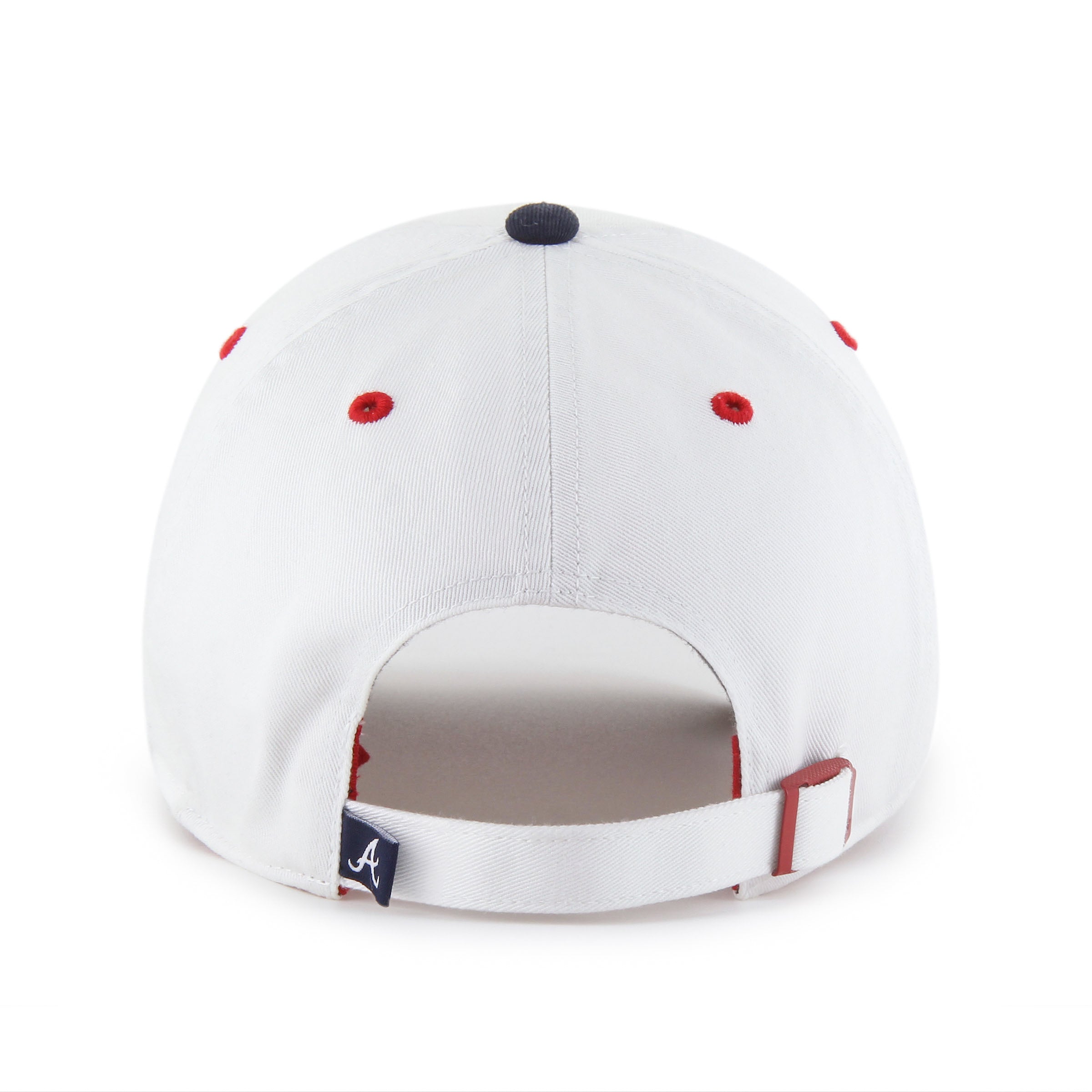 ATLANTA BRAVES PATRIOTIC FLAG FILL '47 CLEANUP WHITE