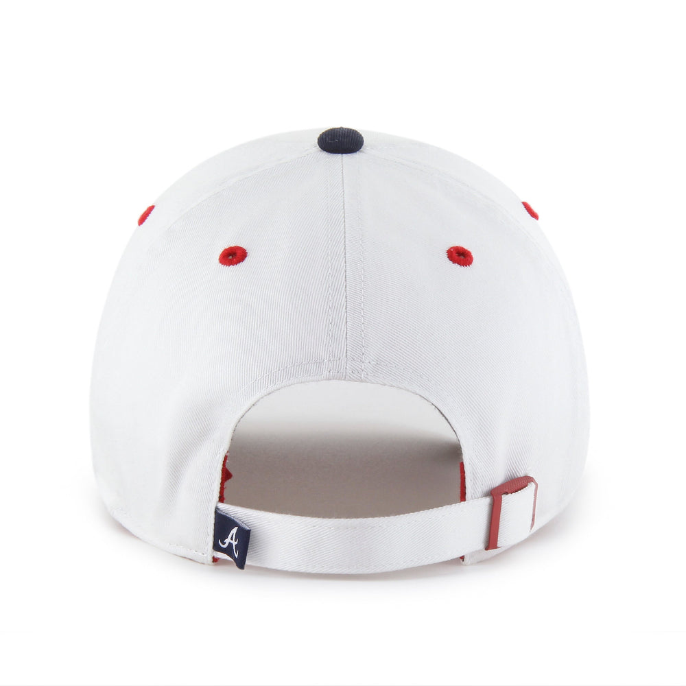 ATLANTA BRAVES PATRIOTIC FLAG FILL '47 CLEANUP WHITE