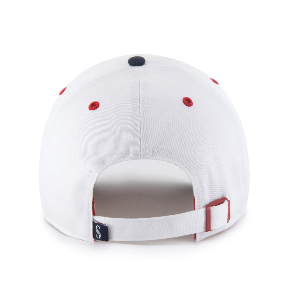 SEATTLE MARINERS PATRIOTIC FLAG FILL '47 CLEAN UP WHITE
