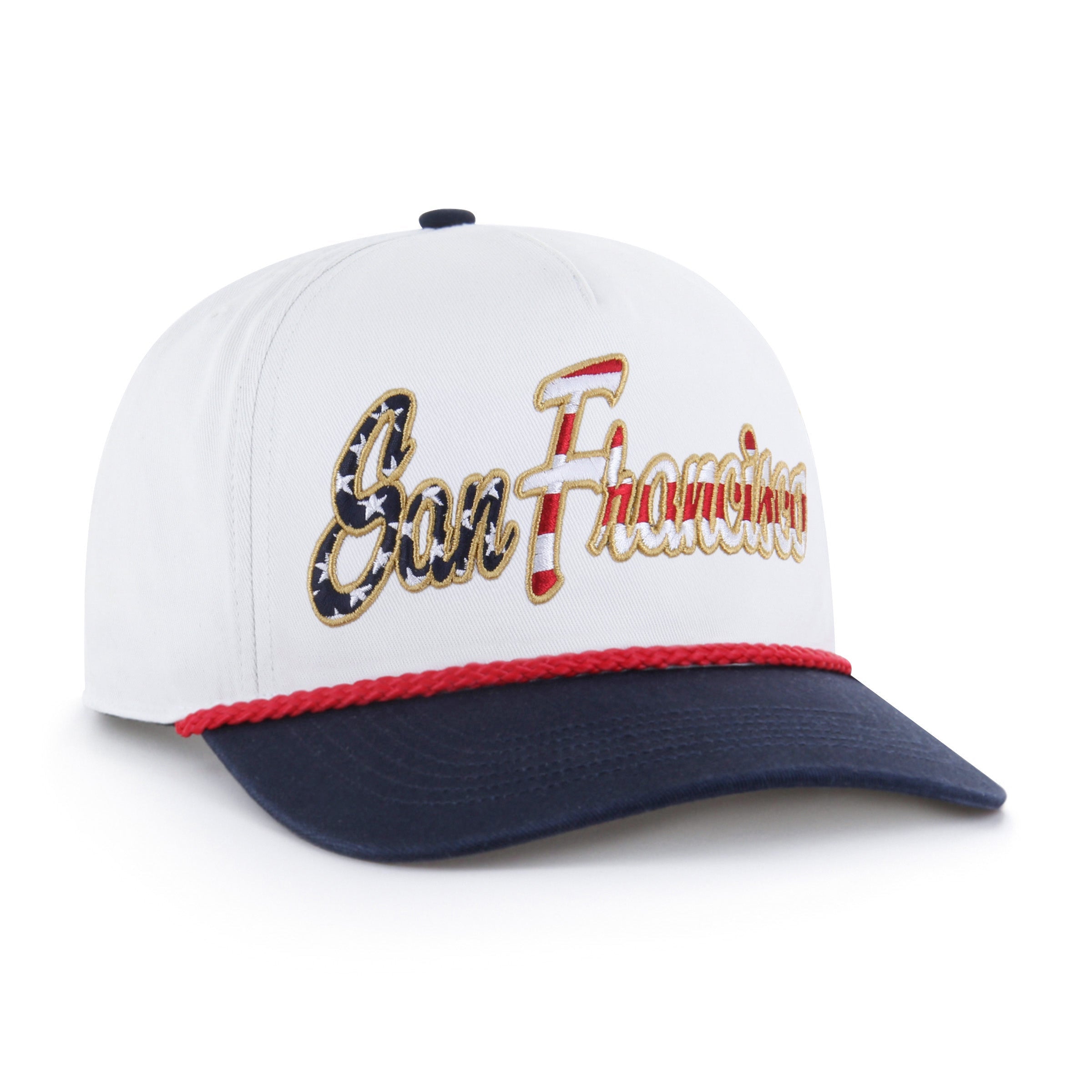SAN FRANCISCO GIANTS PATRIOTIC OVERHAND '47 HITCH WHITE