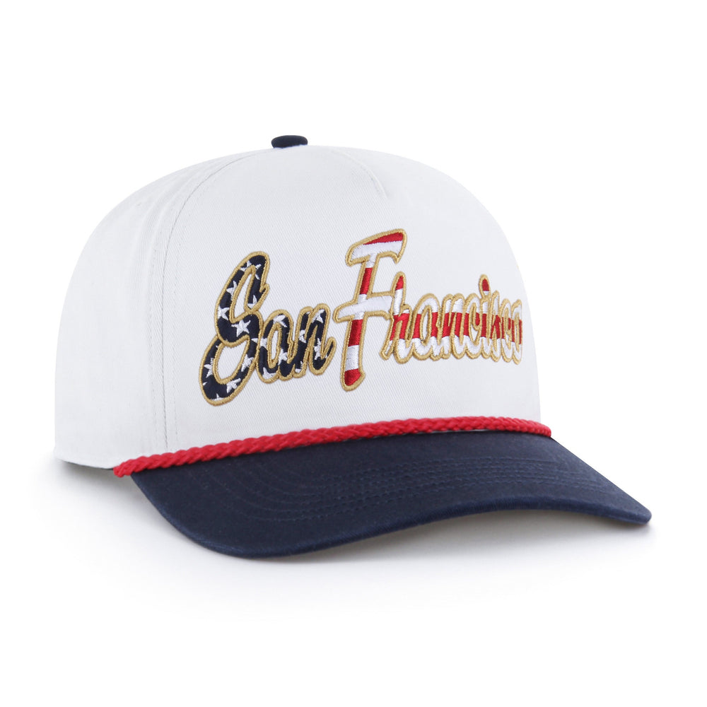 SAN FRANCISCO GIANTS PATRIOTIC OVERHAND '47 HITCH WHITE