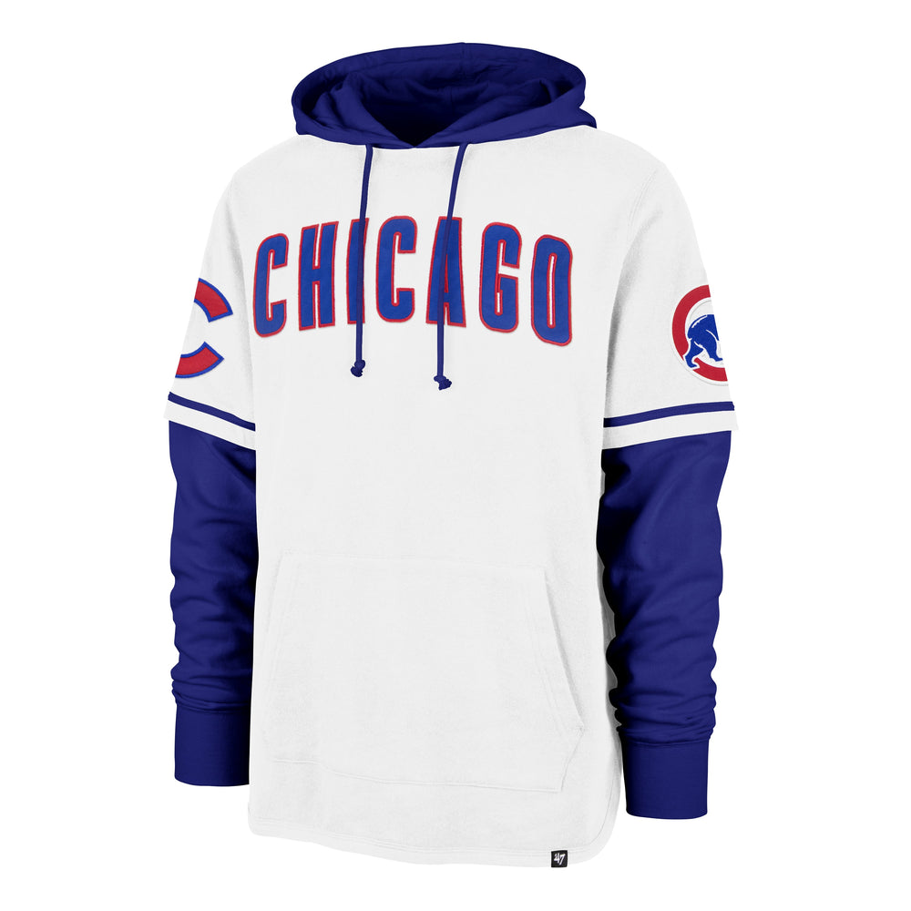 CHICAGO CUBS TRIFECTA '47 SHORTSTOP PULLOVER HOOD WHITE WASH