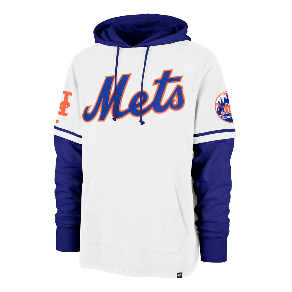 NEW YORK METS TRIFECTA '47 SHORTSTOP PULLOVER HOOD WHITE WASH