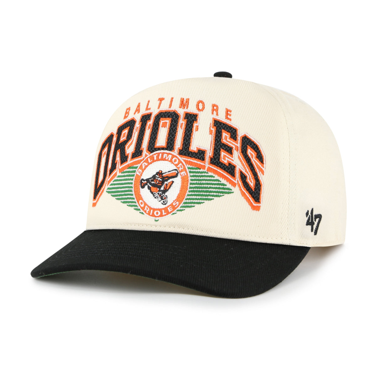 BALTIMORE ORIOLES COOPERSTOWN POMONA TWO TONE '47 HITCH KIDS NATURAL