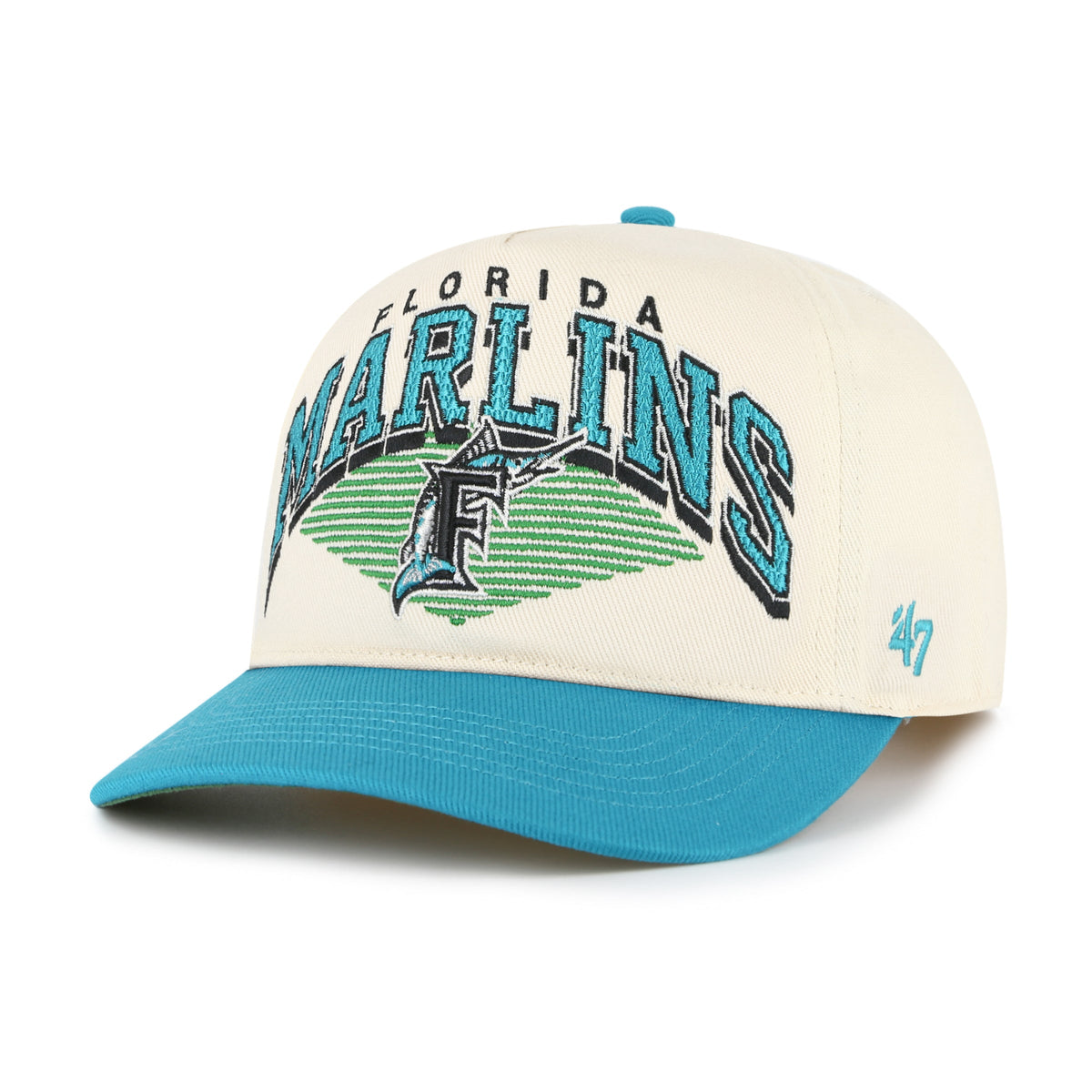 MIAMI MARLINS COOPERSTOWN POMONA TWO TONE '47 HITCH KIDS NATURAL