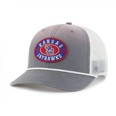 KANSAS JAYHAWKS TIDE SWEEP ROPE '47 TRUCKER DARK GRAY