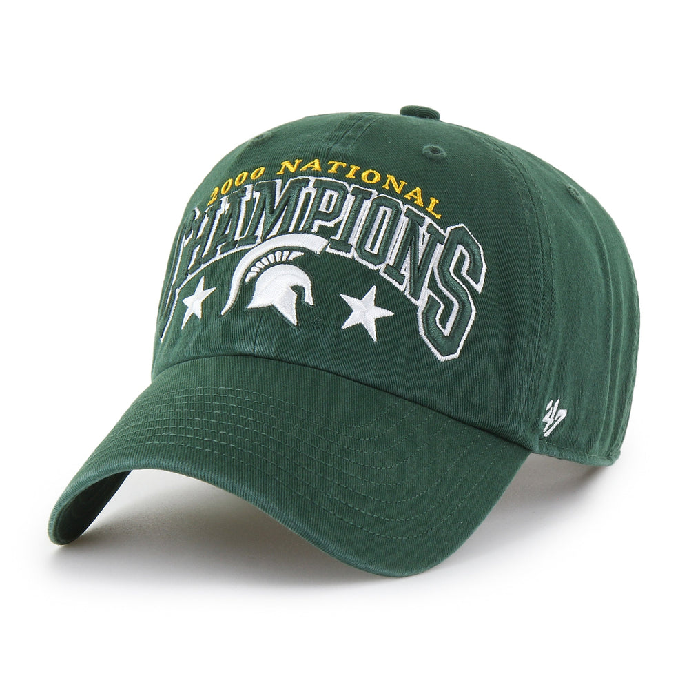 MICHIGAN STATE SPARTANS TITLE CHAMP '47 CLEAN UP DARK GREEN