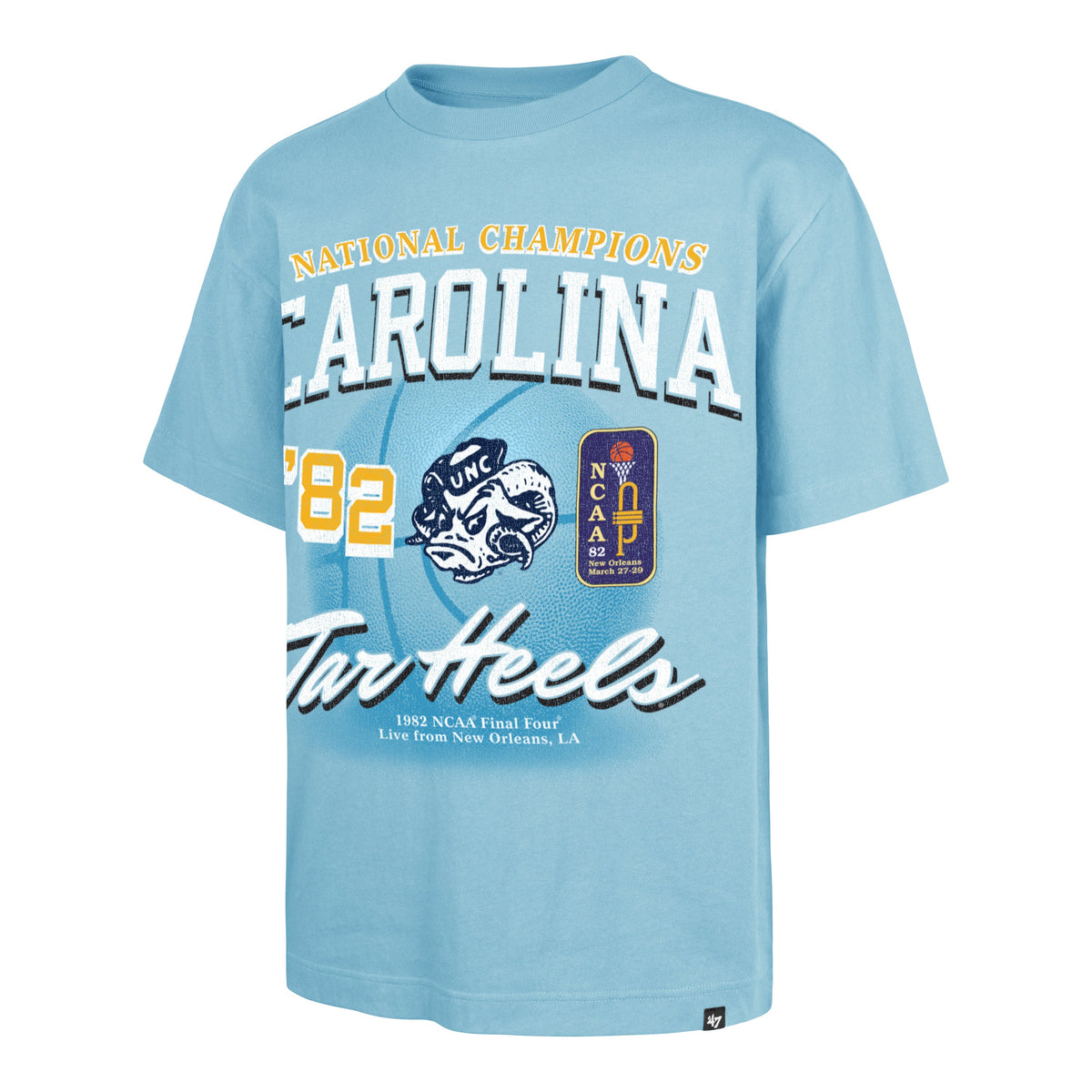 NORTH CAROLINA TAR HEELS UNC RAH RAH '47 FOUNDATION TEE POWDER BLUE