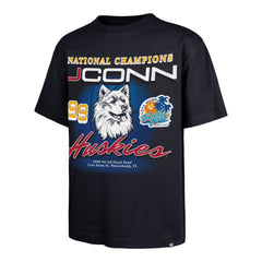 CONNECTICUT HUSKIES UCONN RAH RAH '47 FOUNDATION TEE NAVY