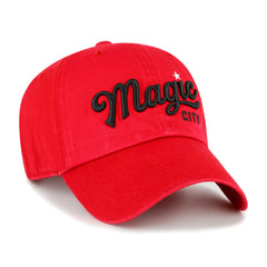 BIRMINGHAM BARONS SCRIPT '47 CLEAN UP RED