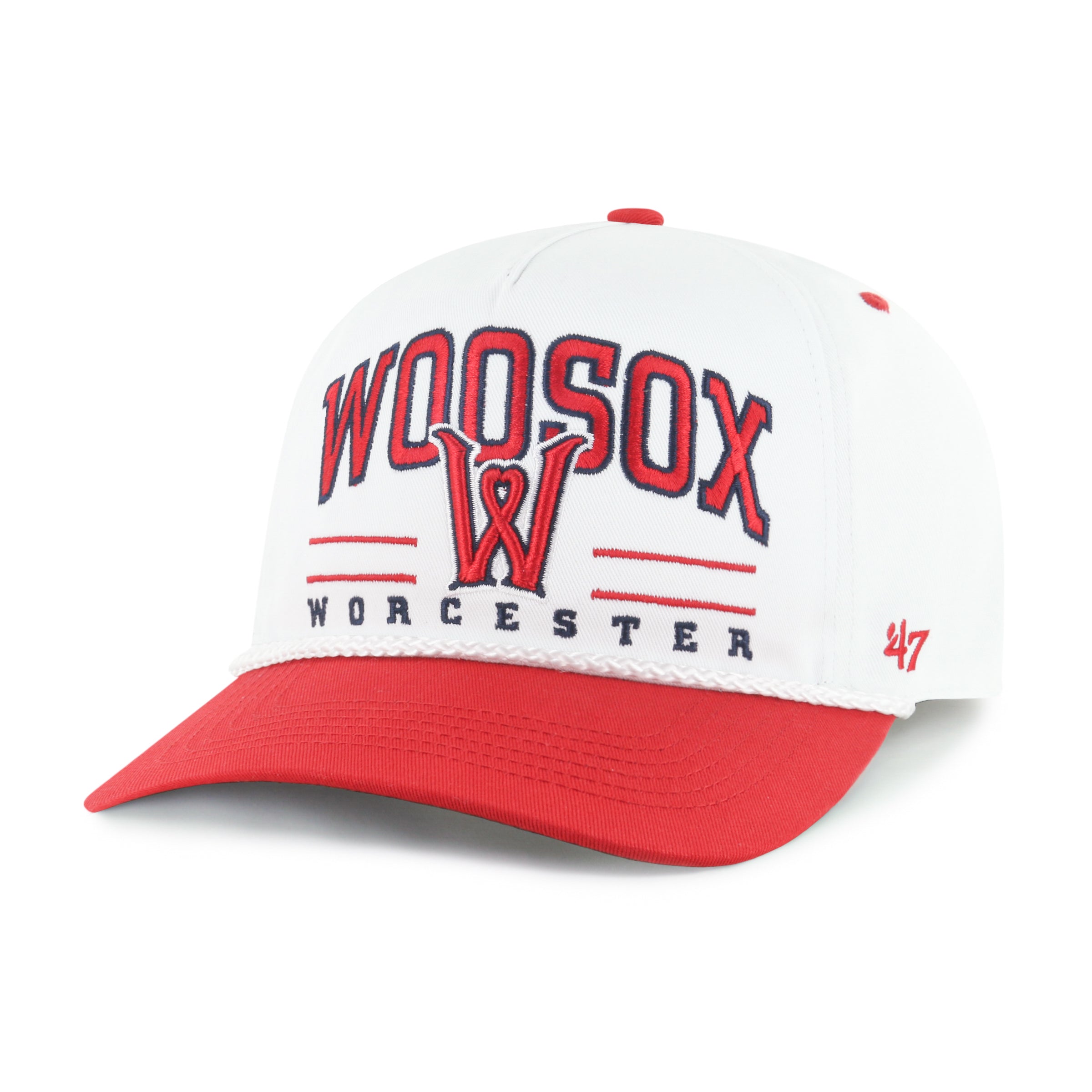 WORCESTER RED SOX ROSCOE ROPE TWO TONE '47 HITCH WHITE
