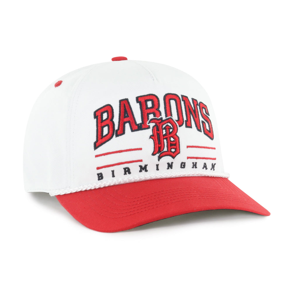 BIRMINGHAM BARONS ROSCOE ROPE TWO TONE '47 HITCH WHITE
