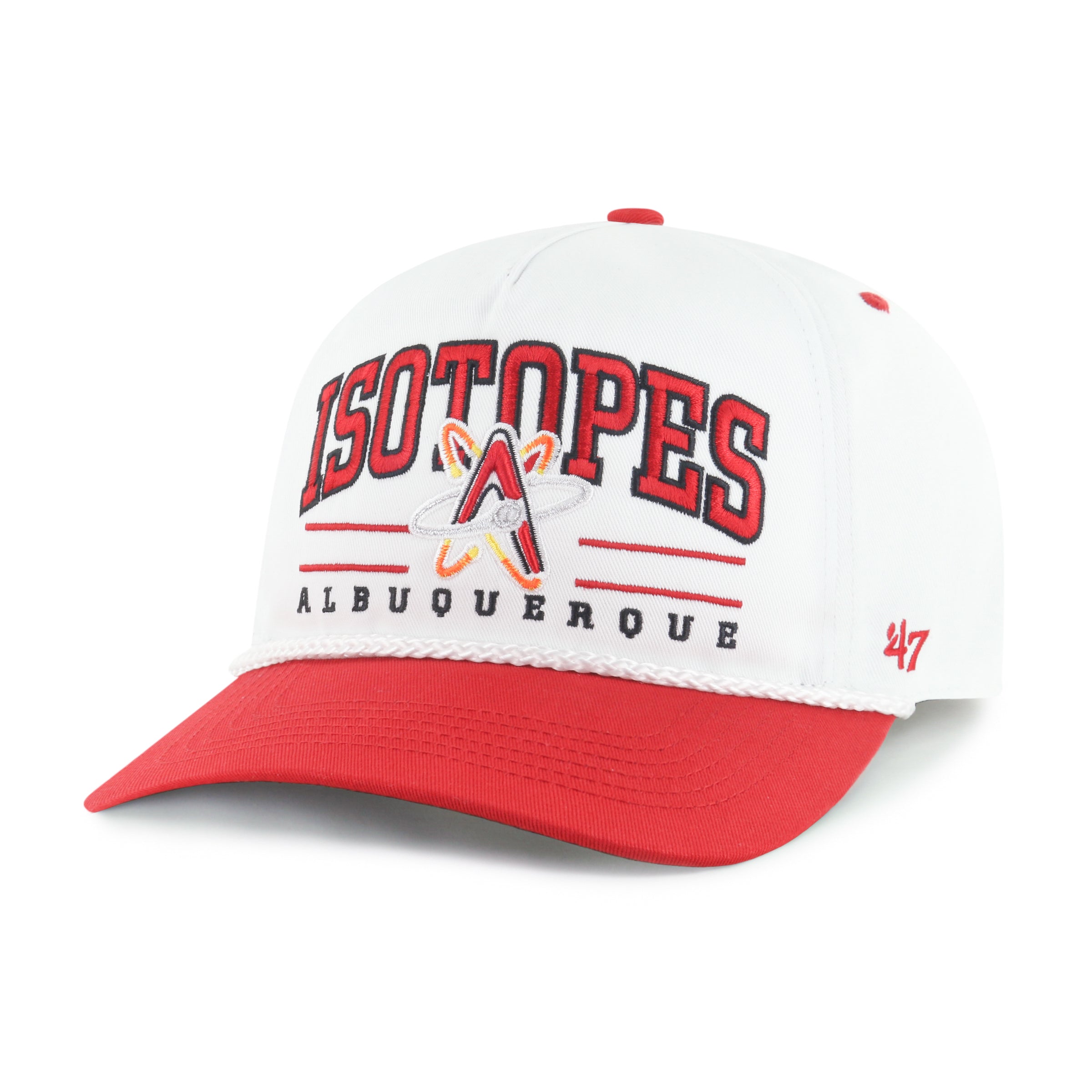 ALBUQUERQUE ISOTOPES ROSCOE ROPE TWO TONE '47 HITCH WHITE