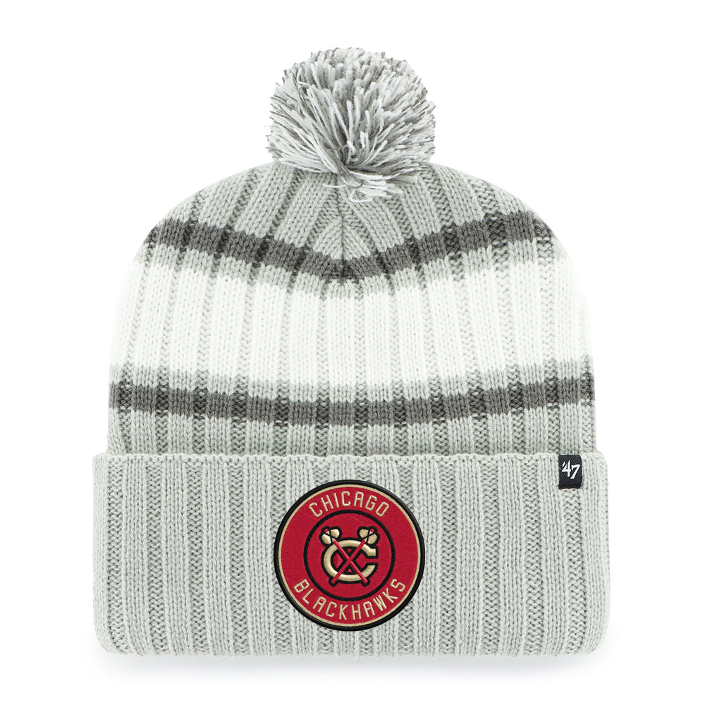 CHICAGO BLACKHAWKS WINTER CLASSIC PLATEAU '47 CUFF KNIT GRAY