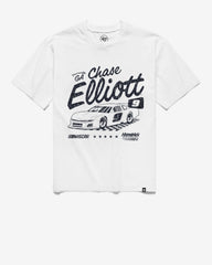 CHASE ELLIOTT / HENDRICK MOTORSPORTS SWERVE '47 SCRUM TEE WHITE WASH