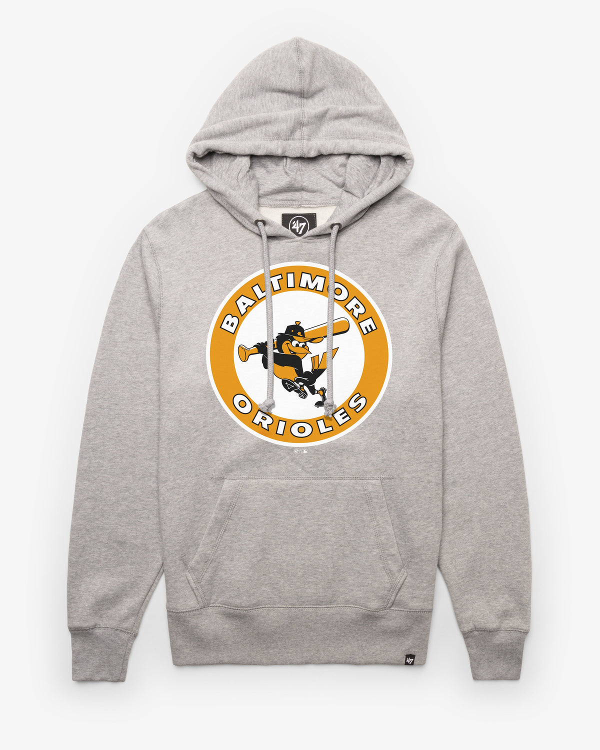 BALTIMORE ORIOLES COOPERSTOWN IMPRINT '47 HEADLINE HOOD SLATE GREY