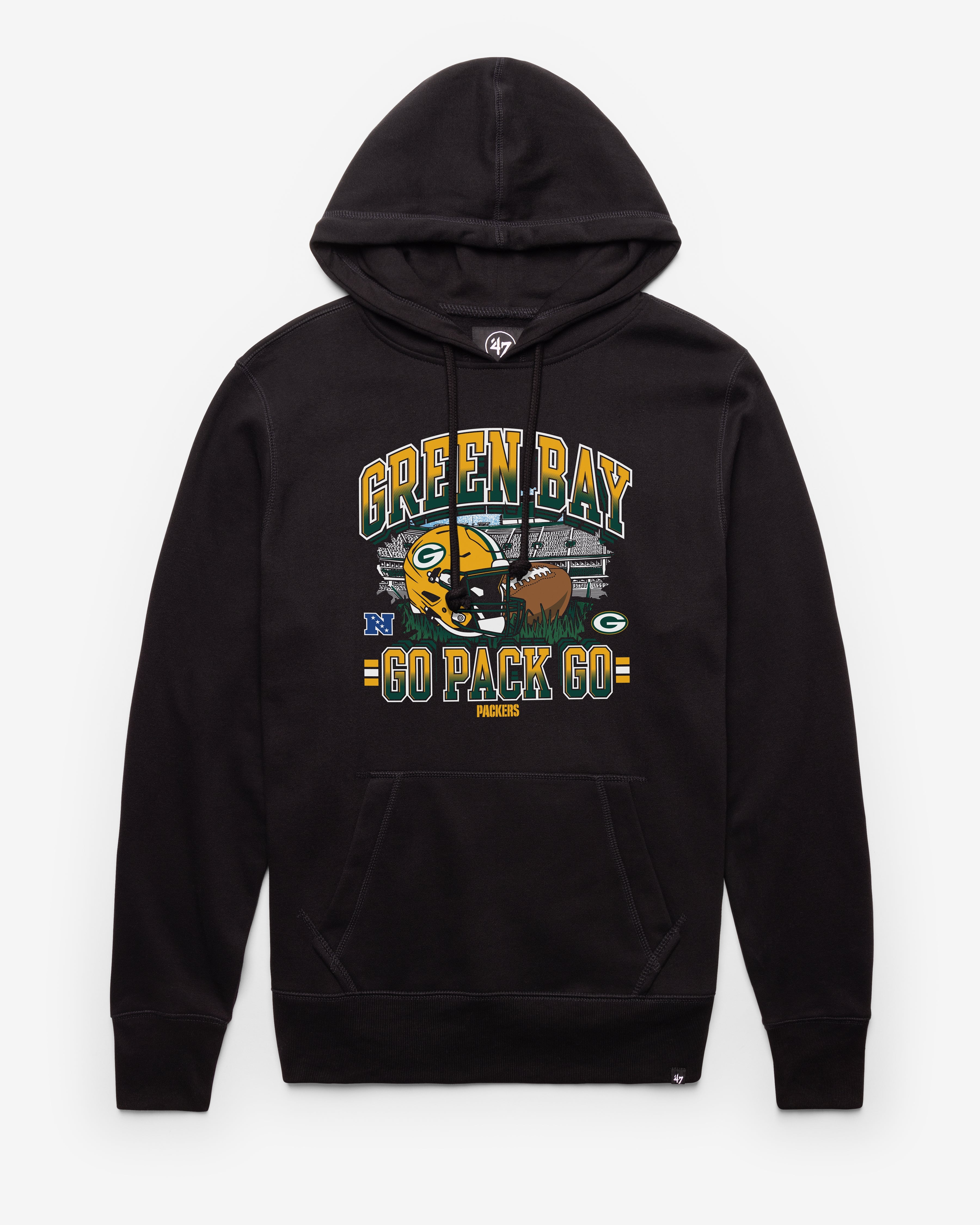 GREEN BAY PACKERS REGIONAL '47 HEADLINE HOOD JET BLACK