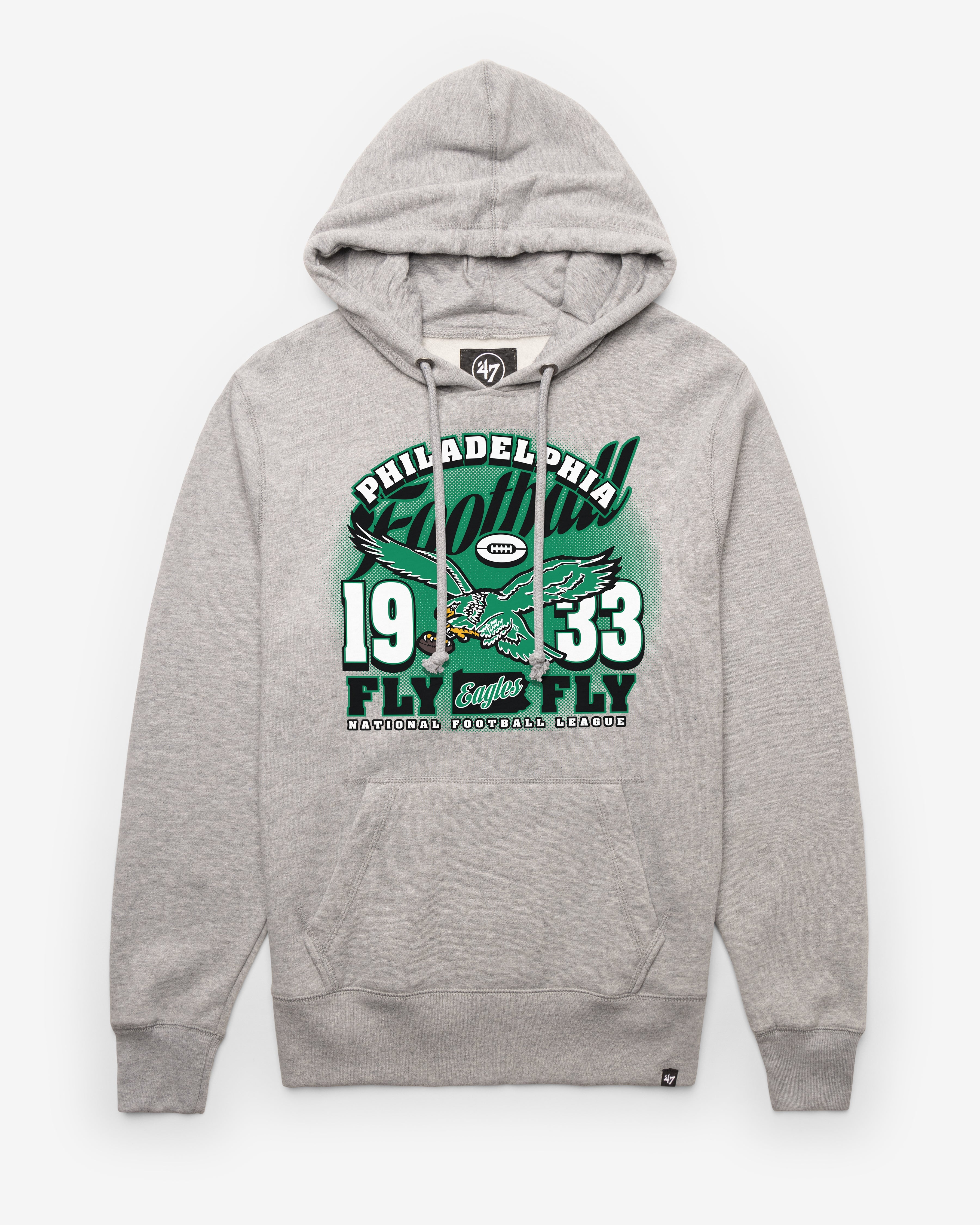PHILADELPHIA EAGLES HISTORIC REGIONAL '47 HEADLINE HOOD SLATE GREY