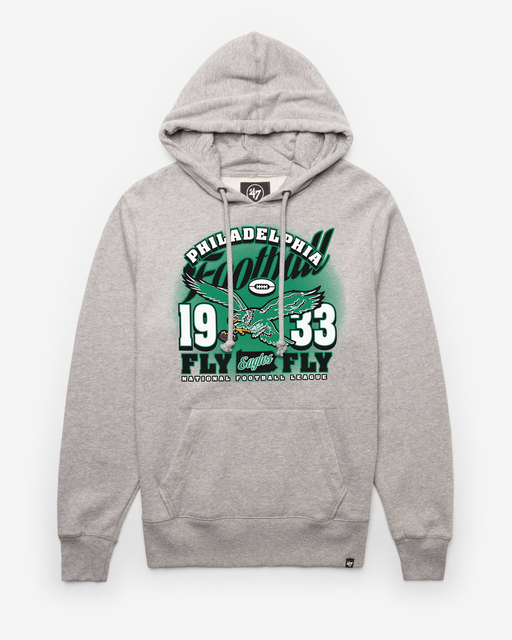 PHILADELPHIA EAGLES HISTORIC REGIONAL '47 HEADLINE HOOD SLATE GREY