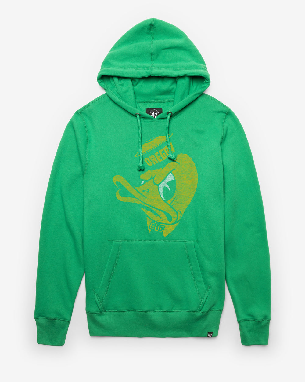 OREGON DUCKS VINTAGE IMPRINT '47 HEADLINE HOOD KELLY