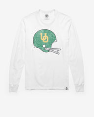 OREGON DUCKS VINTAGE PREMIER '47 FRANKLIN LONG SLEEVE TEE WHITE WASH