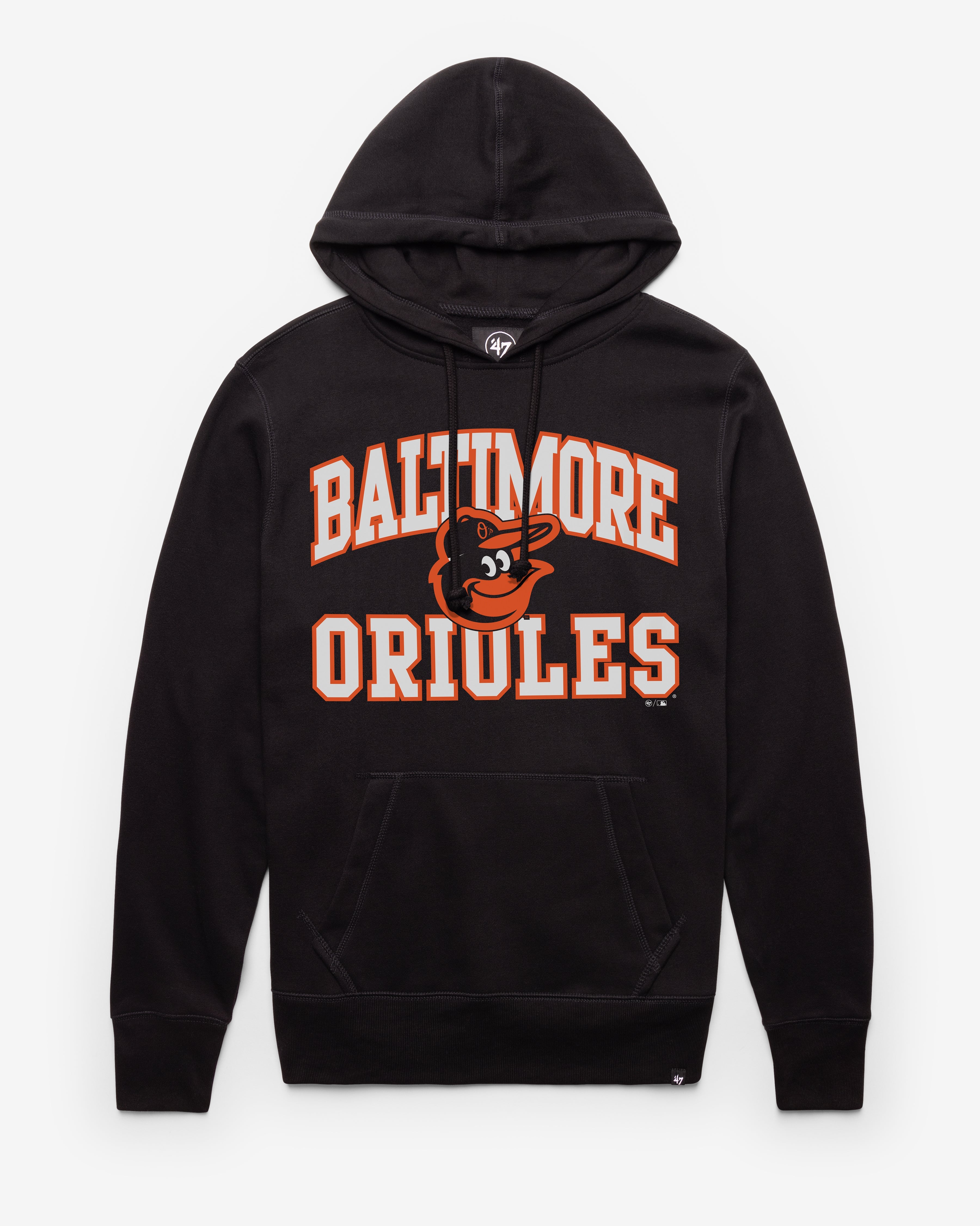 BALTIMORE ORIOLES VELOCITY '47 HEADLINE HOOD JET BLACK